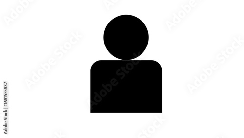 Abstract 3D rendering of people signs, a concept of human figures or symbols on a blank background for a business presentation message