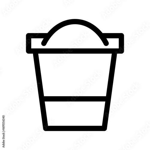 Bucket Icon Vector Symbol Design Illustration