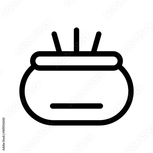 Incense Burner Icon Vector Symbol Design Illustration
