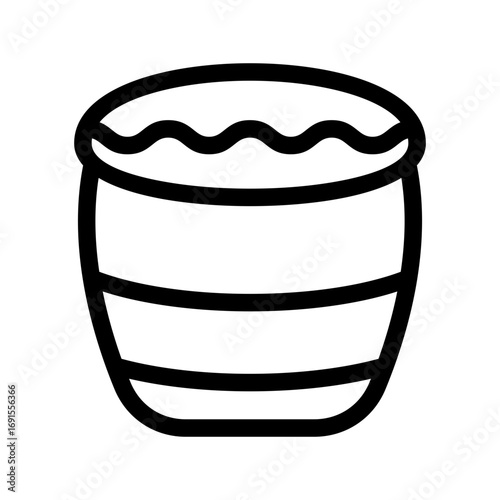 Snare Drum Icon Vector Symbol Design Illustration