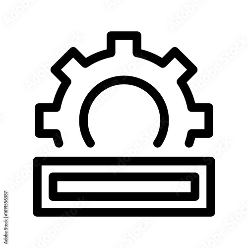 Conveyor Icon Vector Symbol Design Illustration
