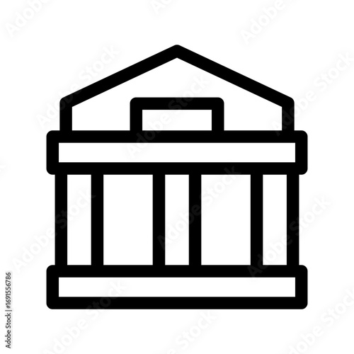Court Icon Vector Symbol Design Illustration