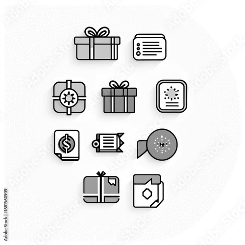 Gift and Reward Icon Set