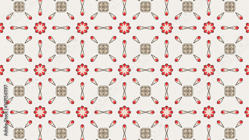 Floral Great pattern design for textile, stationery, and wallpaper.