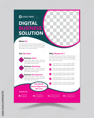 Business Flyer Template Design.