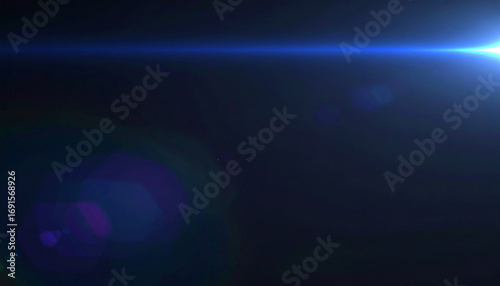 A dark, minimalist background with a single, vibrant holographic lens flare. A premium high-tech wallpaper.