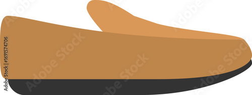 Stylish Loafer Shoe Vector