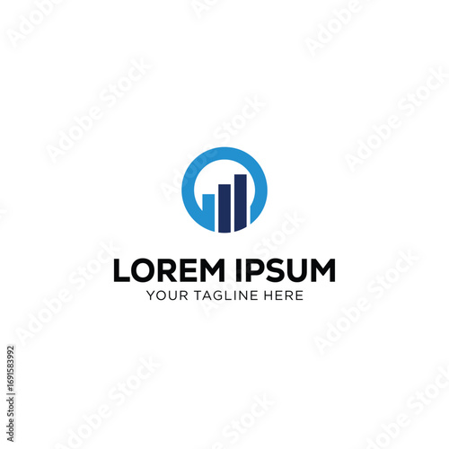 Abstract Finance Growth Logo Design