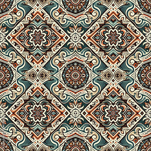 seamless pattern with paisley