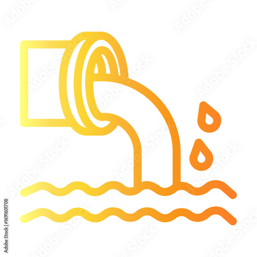 river Line Gradient Icon