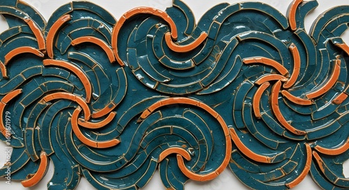 Abstract mosaic design