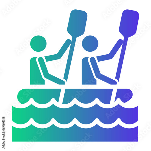 river Gradient icon