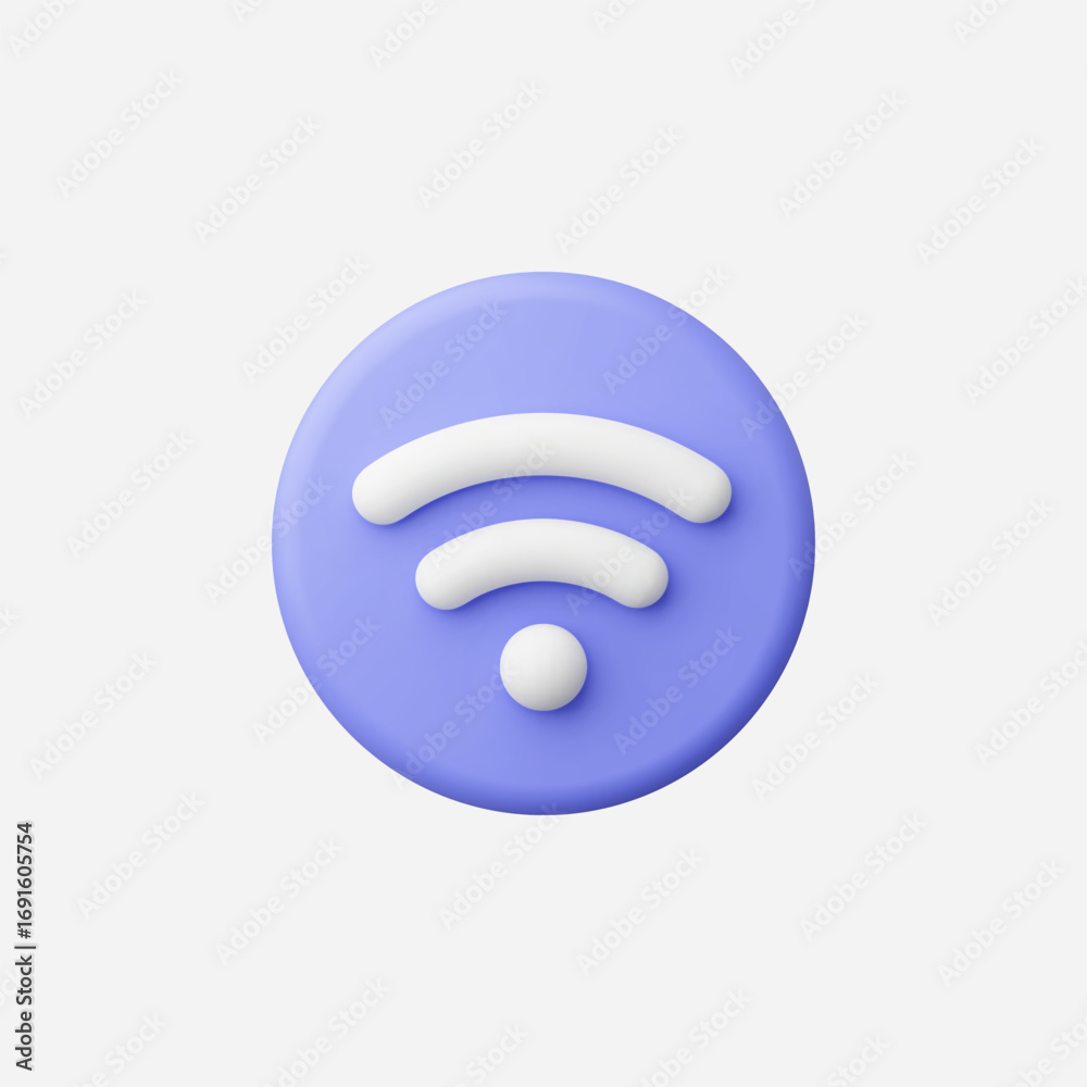 3d Realistic Wifi icon vector Illustration 3d Realistic Wifi icon vector Illustration
