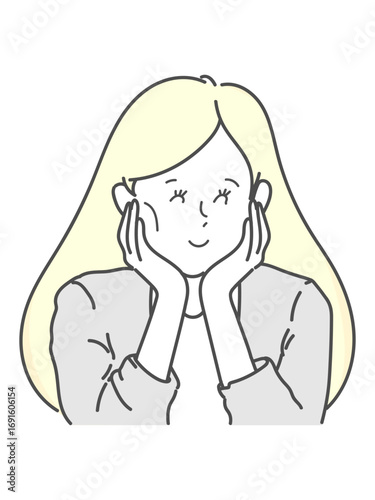 女性　イラスト