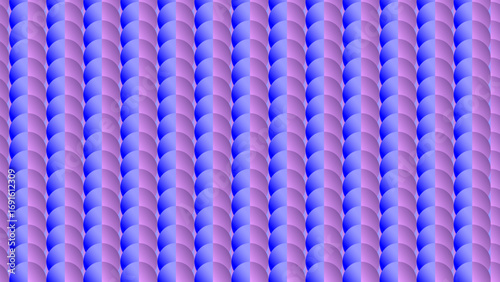 Seamless Gradient Pattern of Abstract Semi-Circles in Wavy Rows