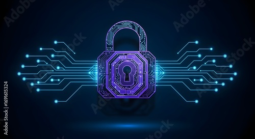 Cybersecurity Digital Lock & Key
