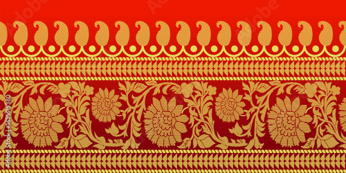 beautiful graphic saree design and this sari design is in Indian style which is for textile fashion industry and it can be used as wallpaper backdrop and website bg this style is originated in india 