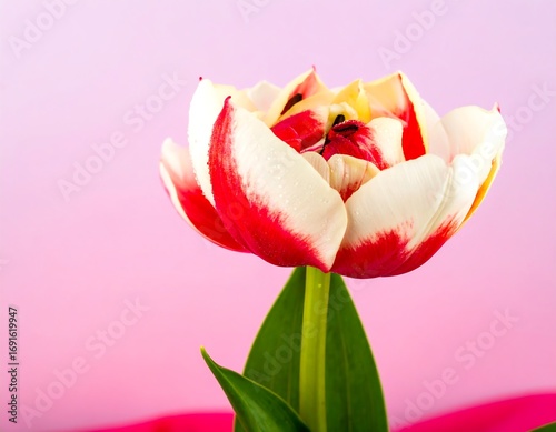 Close-up of a vibrant tulip