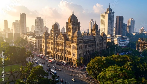Panoramic view of historic building in city