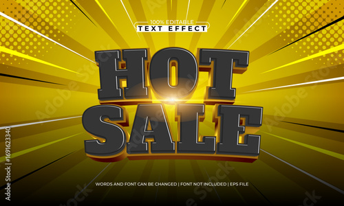 hot sale editable text effect for discount