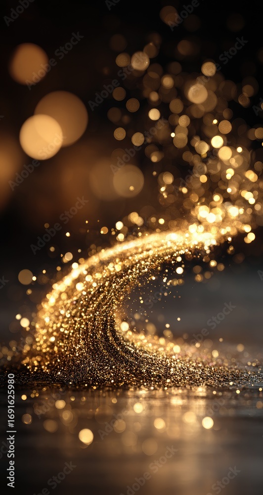 Obraz premium Golden Light Streaks