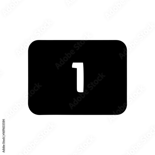 keyword number one vectors illustration