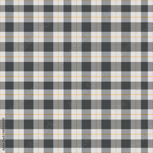 Seamless gray color check pattern. Repeating patern plaid. Checkered design for prints. Repeated tartan fabric. Vector scottish fabriс. Ekose texture. Madras flannel. Checker line. Stripe gingham