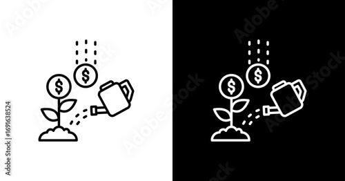 Capital Infusionwhite Icon Set Design