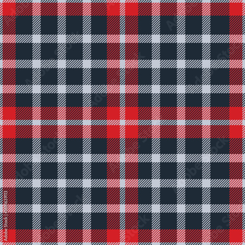 Seamless gray color check pattern. Repeating patern plaid. Checkered design for prints. Repeated tartan fabric. Vector scottish fabriс. Ekose texture. Madras flannel. Checker line. Stripe gingham