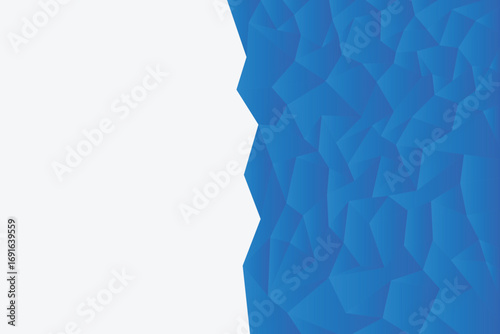 Abstract polygon backgound blue monochrome geometric pattern vector illustration template wallpaper backdrop web banner poster