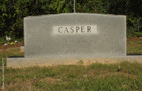 Vászonkép Name Casper on Headstone Death Concept