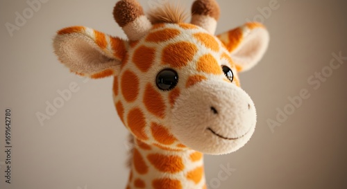 Adorable plush giraffe