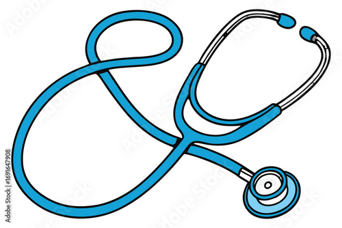 Blue stethoscope