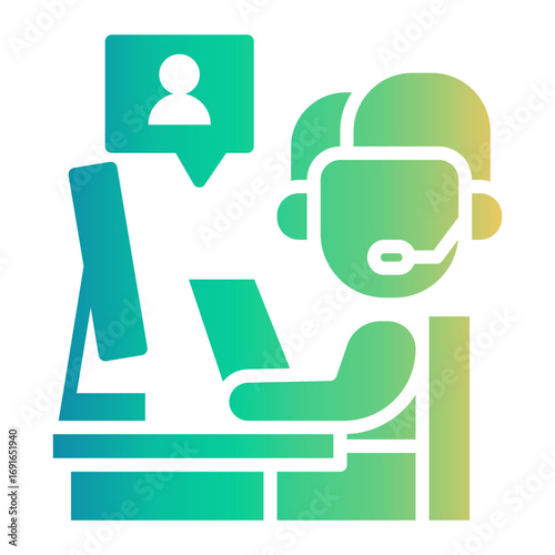 secretary Gradient icon