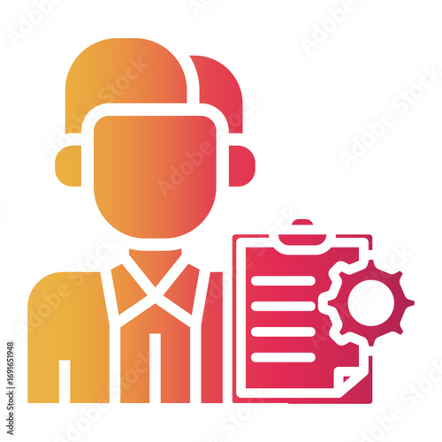 secretary Gradient icon