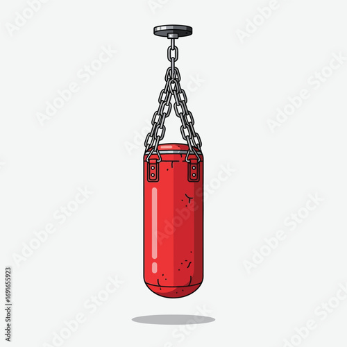 Vector design of a punching bag