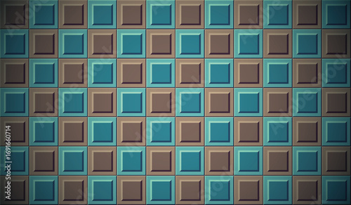 editable square 3d vector background with modern style