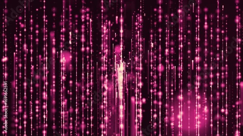 Wallpaper Mural Elegant abstract animation of glowing golden particles and shimmering light trails falling downward like rain against a dark background Torontodigital.ca