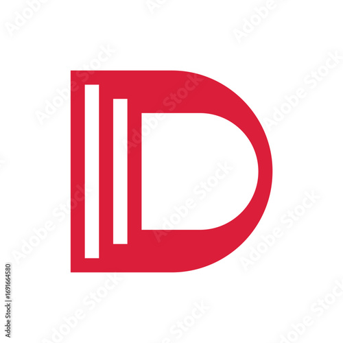 Web design and technology concepts Letter D, 