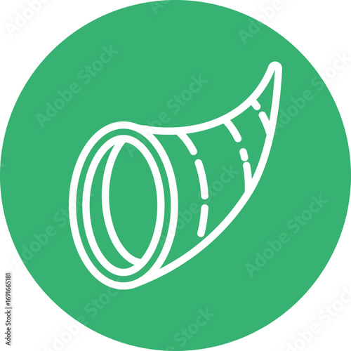 Cornocopia Vector Line White Circles Multicolors
