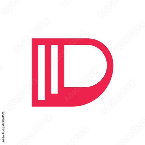 Web design and technology concepts Letter D, 