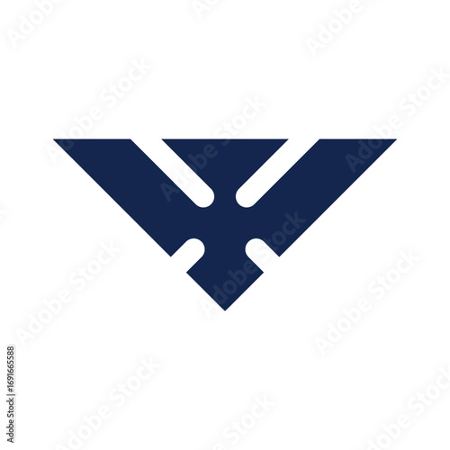 yen symbol in blue