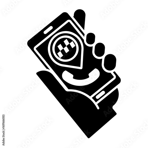 taxi Solid icon