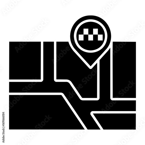 taxi Solid icon