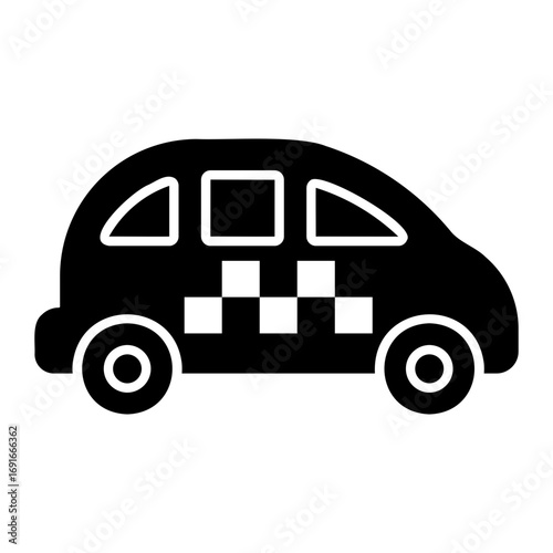 taxi Solid icon
