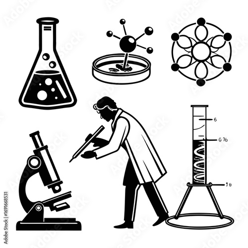 Science and laboratory equipment is shown here