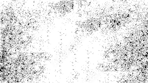 Abstract vector noise. Small particles of debris and dust. Distressed uneven background. Grunge texture overlay with fine grains isolated on white background. 