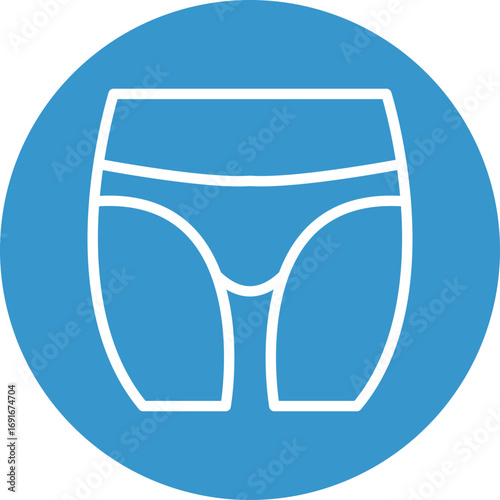 Lower Body Vector Line White Circles Multicolors
