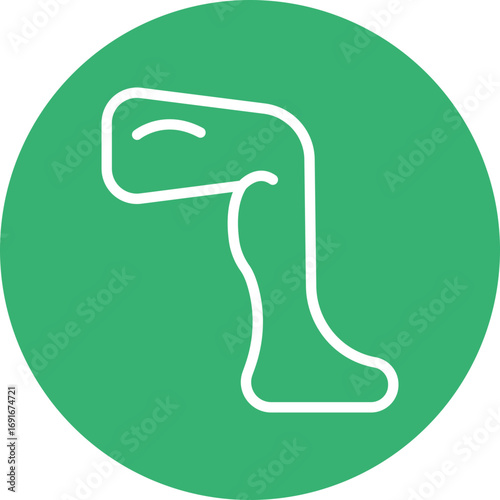 Thighs Vector Line White Circles Multicolors