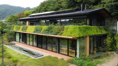 Stunning Green Roof House in Japan's Lush Landscape